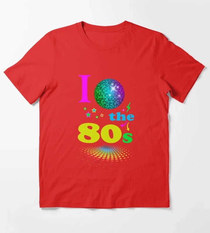 I Love The 80s eighties T-Shirt Red
