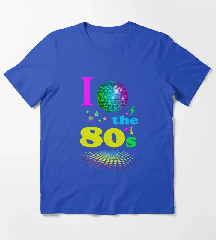 I Love The 80s eighties T-Shirt Blue