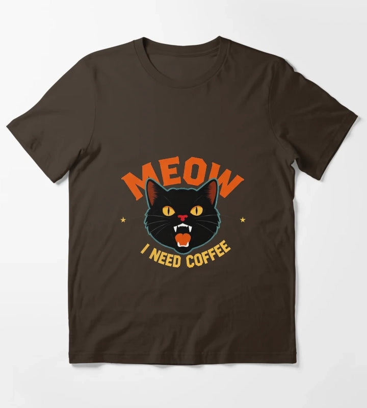 I NEED COFFEE T-Shirt Brown