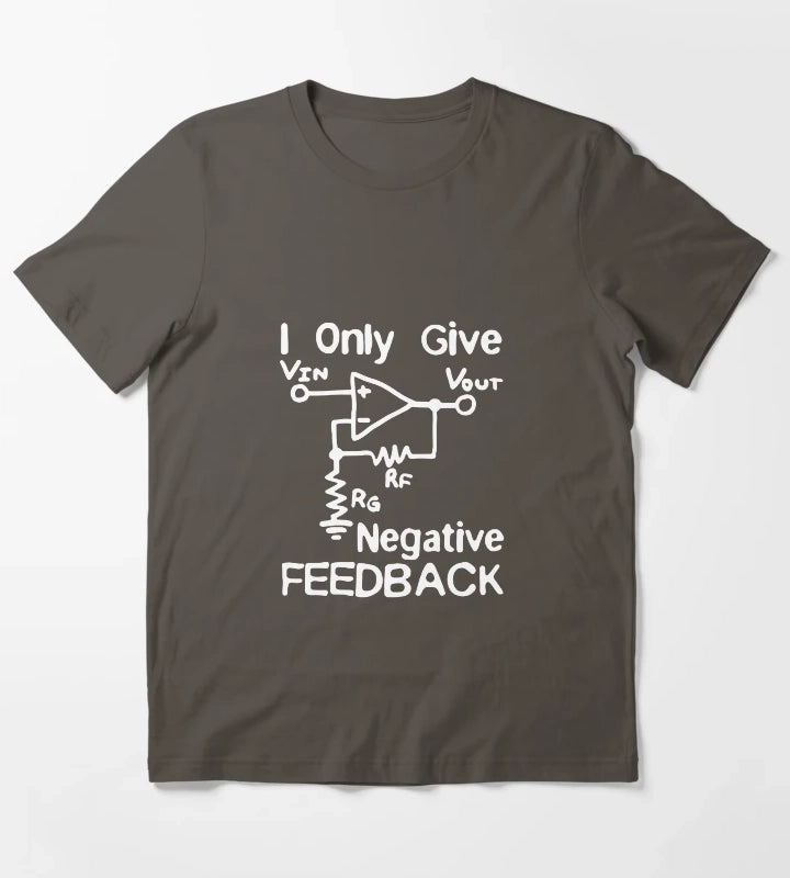 I Only Give Negative Feedback Funny Saying Fathersday Gift Premium Apparel Funny Holiday Xmas T-Shirt Dark Grey