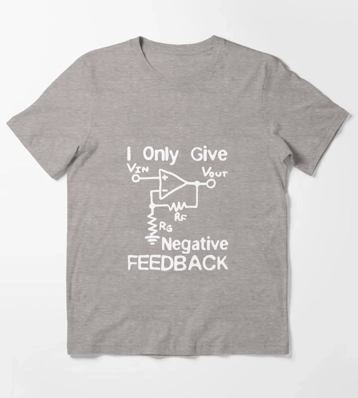 I Only Give Negative Feedback Funny Saying Fathersday Gift Premium Apparel Funny Holiday Xmas T-Shirt Heather Grey