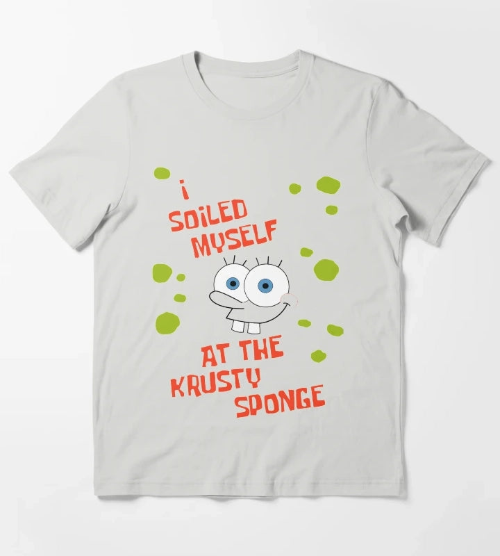 I Soiled Myself at the Krusty Sponge Souvenir Shirt T-Shirt Light Grey