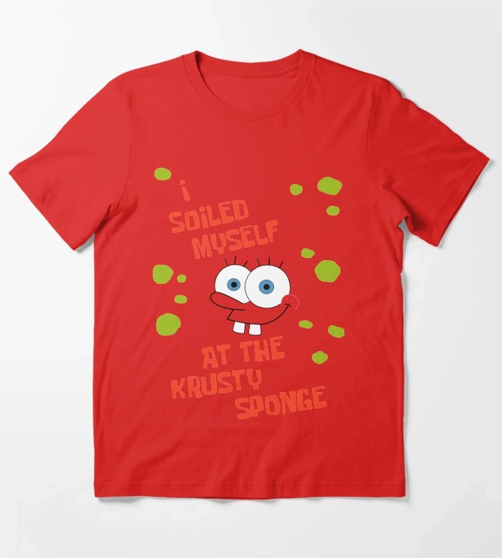 I Soiled Myself at the Krusty Sponge Souvenir Shirt T-Shirt Red