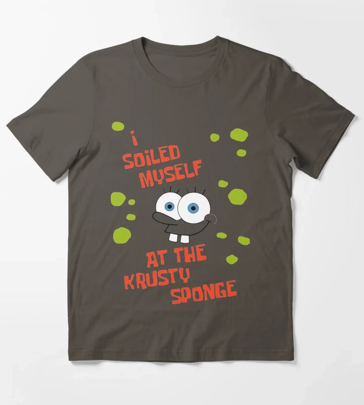 I Soiled Myself at the Krusty Sponge Souvenir Shirt T-Shirt Dark Grey