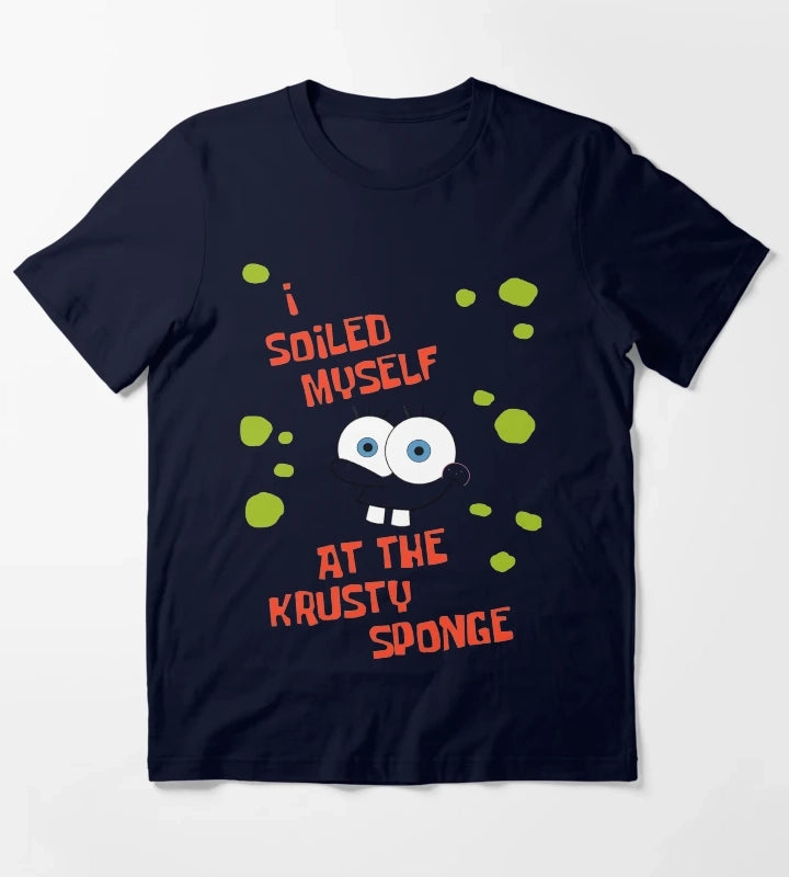 I Soiled Myself at the Krusty Sponge Souvenir Shirt T-Shirt Navy