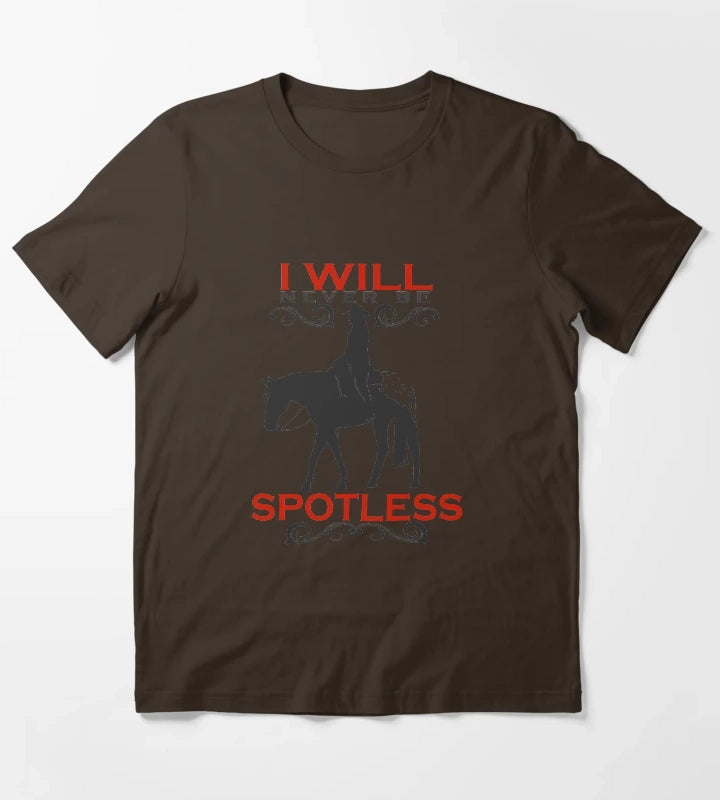I Will Never Be Spotless Blanket Appaloosa Horse NickerStickers on Redbubble T-Shirt Brown