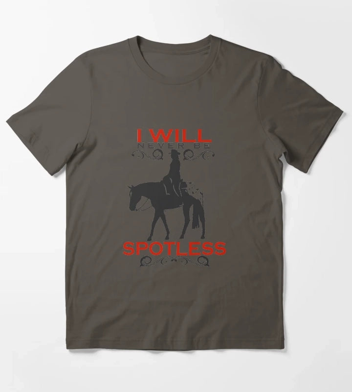 I Will Never Be Spotless Blanket Appaloosa Horse NickerStickers on Redbubble T-Shirt Dark Grey