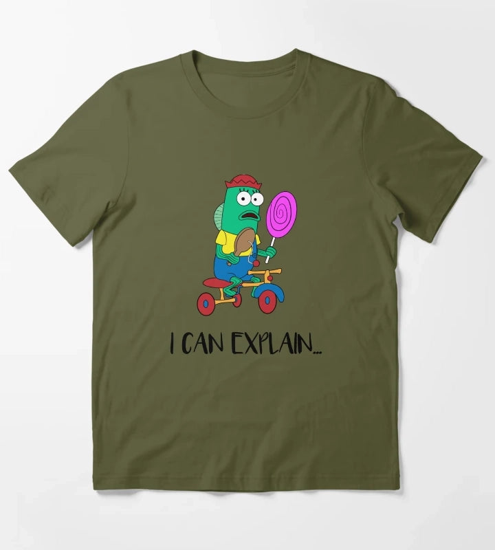 I can explain T-Shirt Olive Green