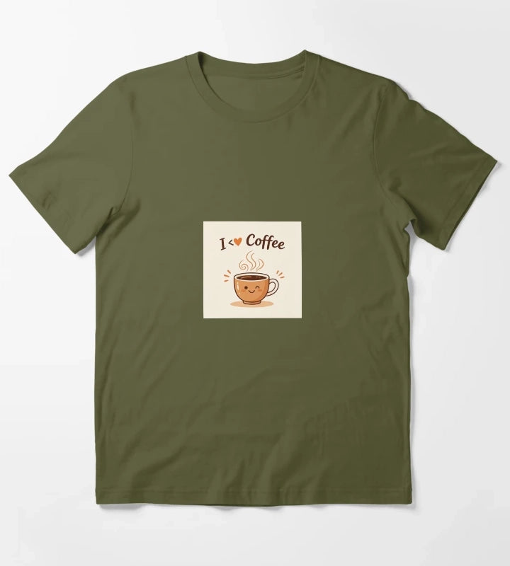I love drinking coffee T-Shirt Olive Green