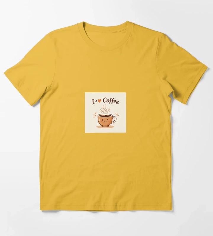 I love drinking coffee T-Shirt Yellow
