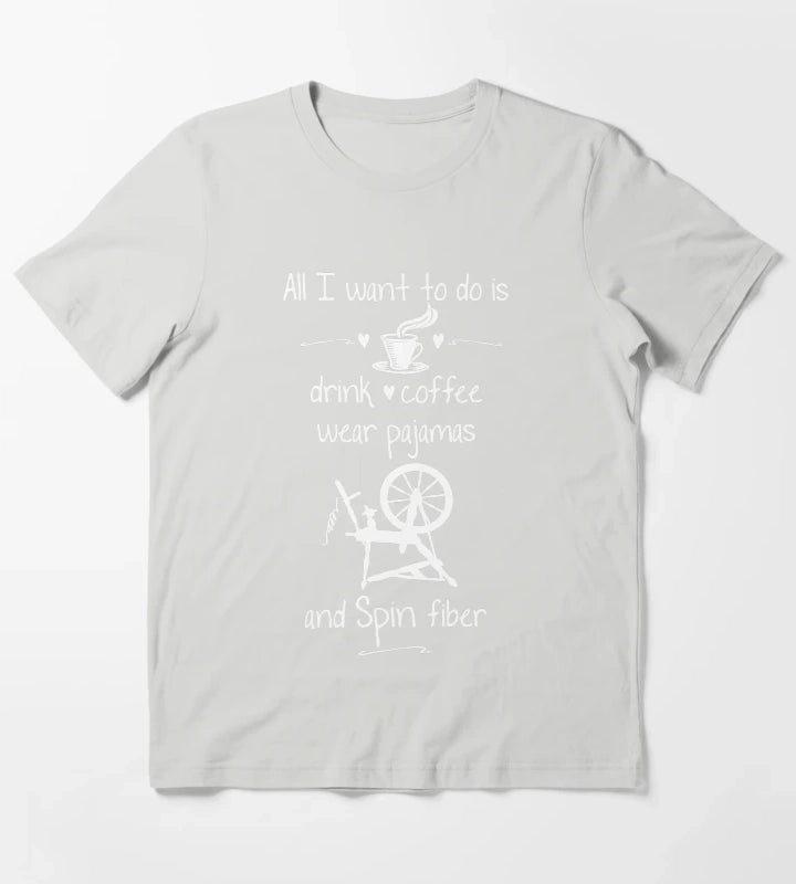I love spinning pajamas and coffee T-Shirt Light Grey