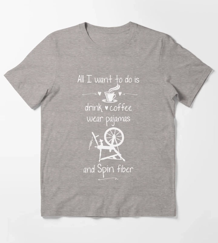 I love spinning pajamas and coffee T-Shirt Heather Grey