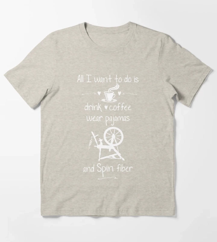 I love spinning pajamas and coffee T-Shirt Cream