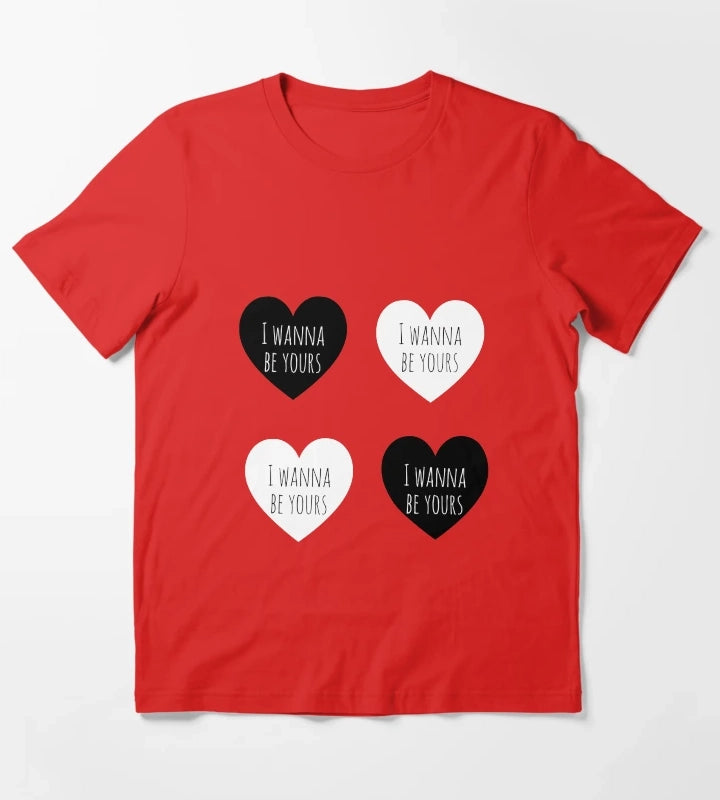 I wanna be yours hearts sticker pack T-Shirt Red