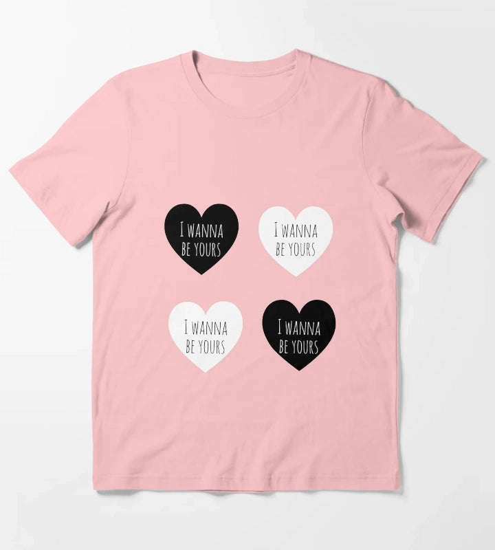 I wanna be yours hearts sticker pack T-Shirt Dark Grey