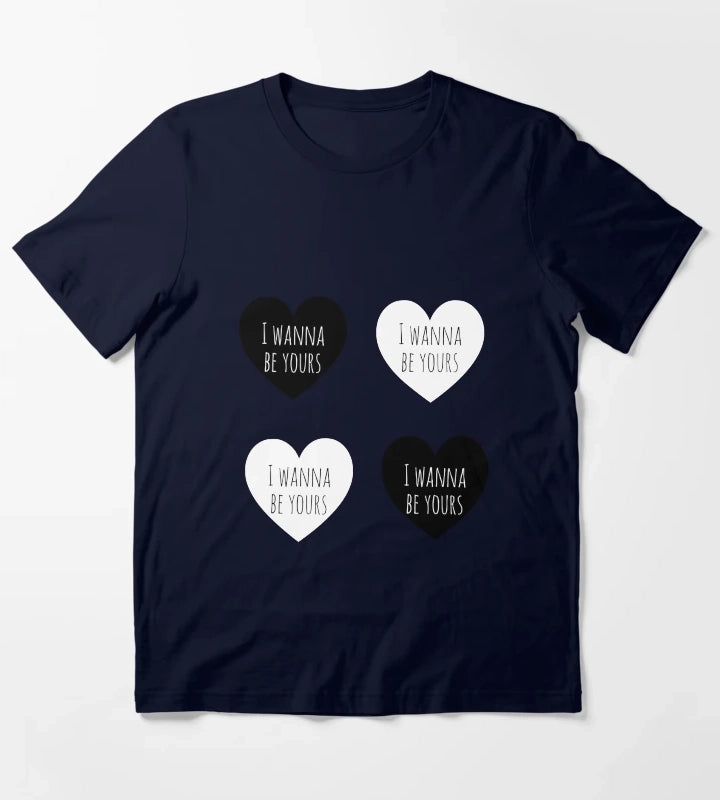 I wanna be yours hearts sticker pack T-Shirt Navy