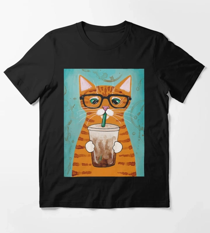 Iced Coffee Cat T-Shirt