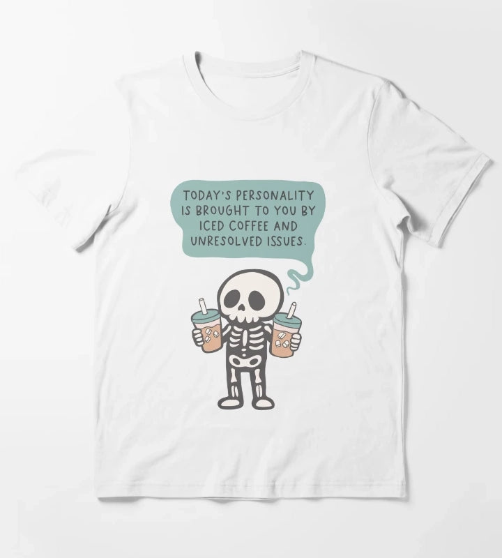 Iced Coffee Personality T-Shirt White