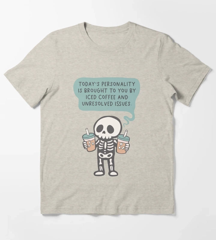 Iced Coffee Personality T-Shirt Cream