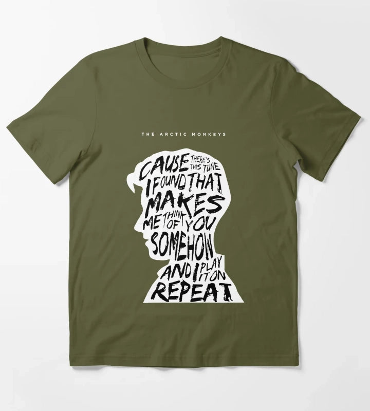 Iconic Typo T-Shirt Olive Green