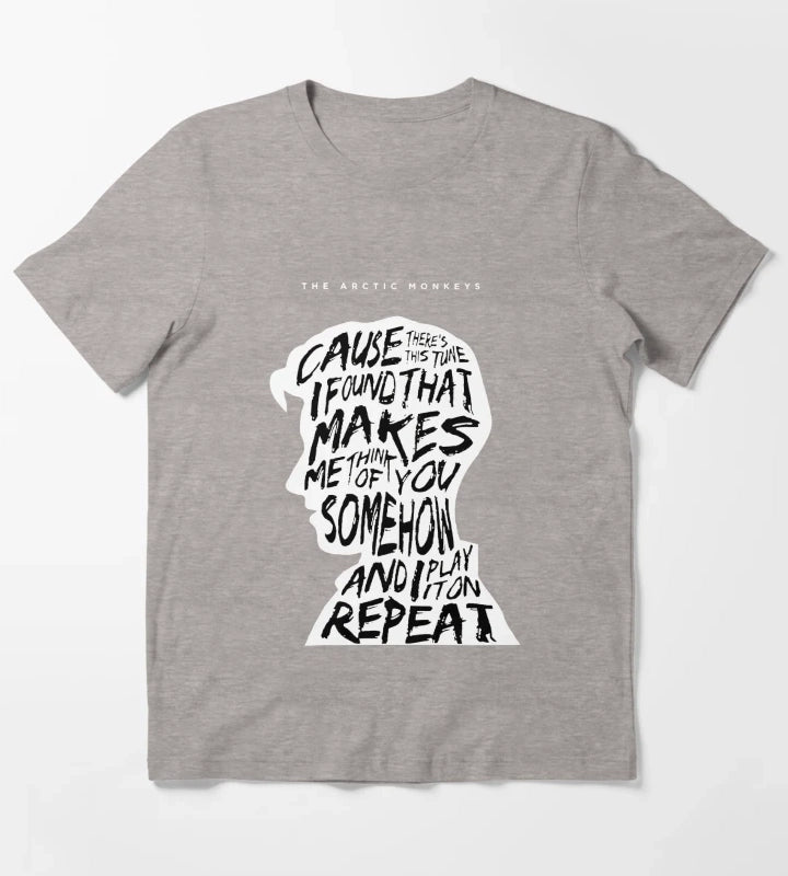 Iconic Typo T-Shirt Heather Grey