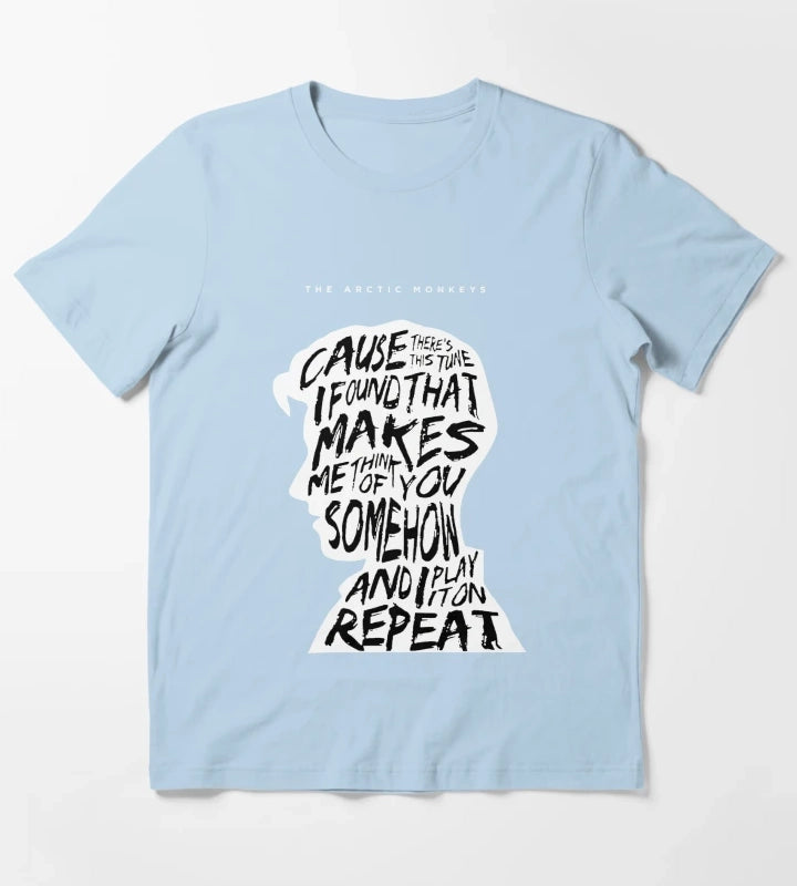 Iconic Typo T-Shirt Sky Blue