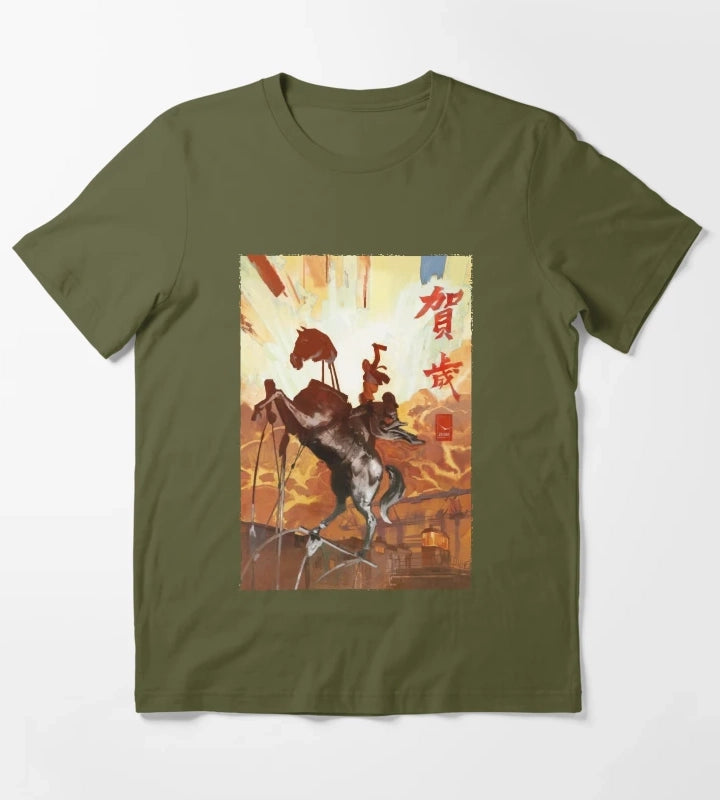 Idol Gifts Fot You Role Disco Elysium Playing Game Gifts For Music Fan T-Shirt Olive Green