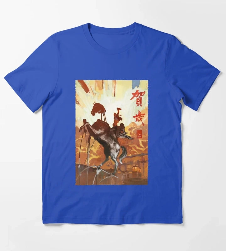 Idol Gifts Fot You Role Disco Elysium Playing Game Gifts For Music Fan T-Shirt Blue