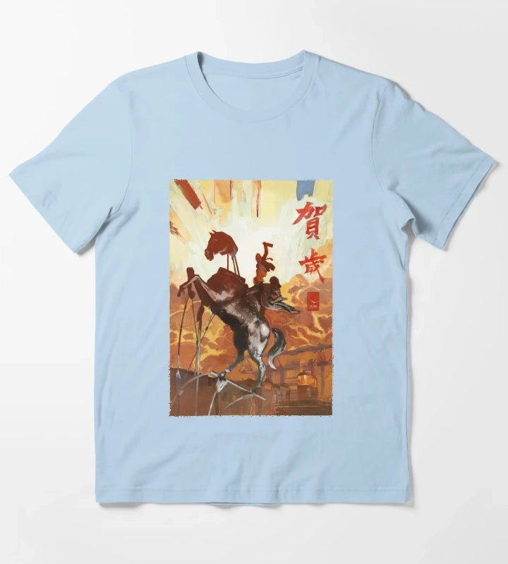 Idol Gifts Fot You Role Disco Elysium Playing Game Gifts For Music Fan T-Shirt Sky Blue