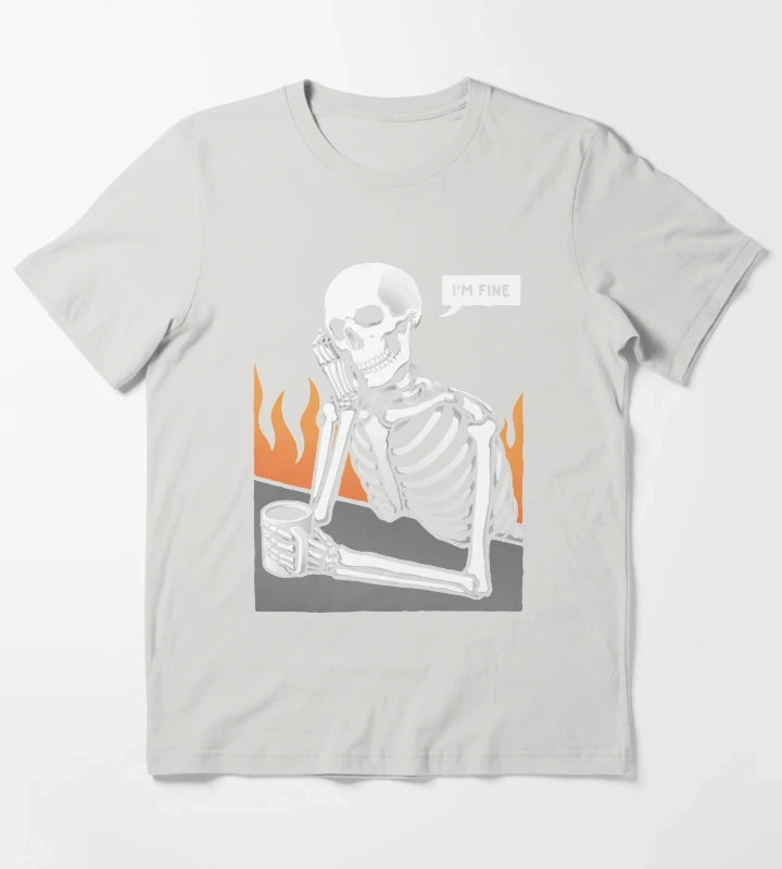 Im Fine T-Shirt Light Grey