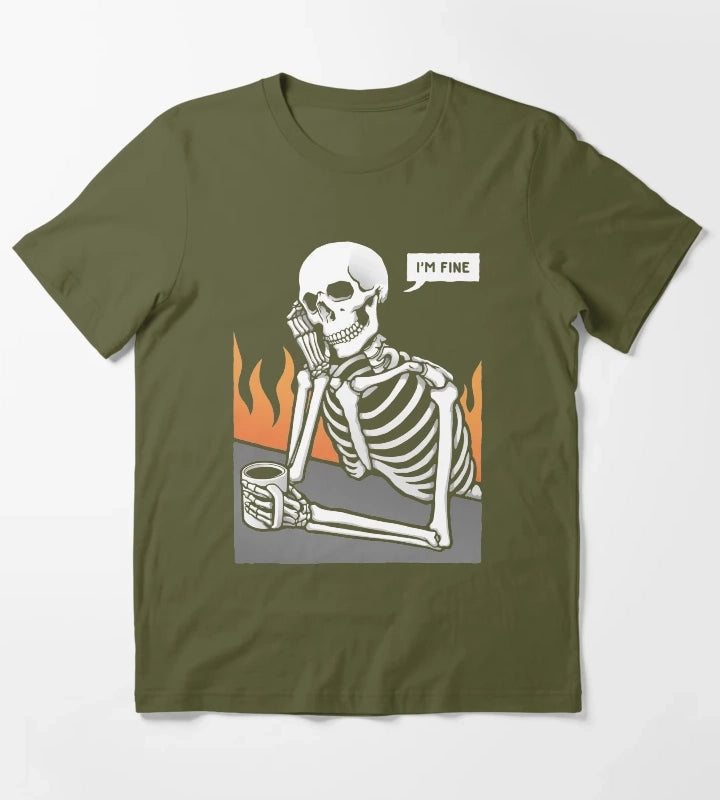 Im Fine T-Shirt Olive Green