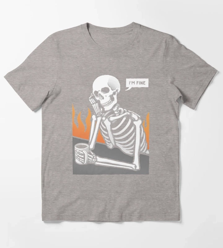 Im Fine T-Shirt Heather Grey
