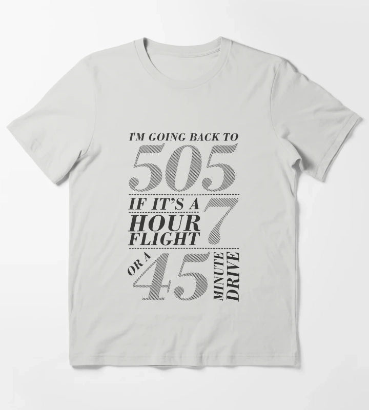Im Going Back To 505 T-Shirt Light Grey