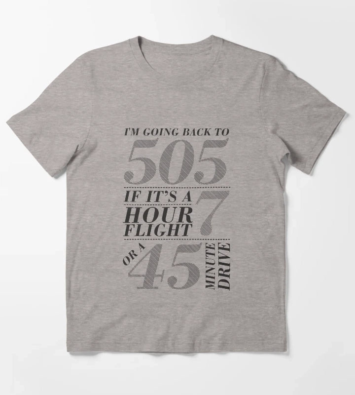 Im Going Back To 505 T-Shirt Heather Grey