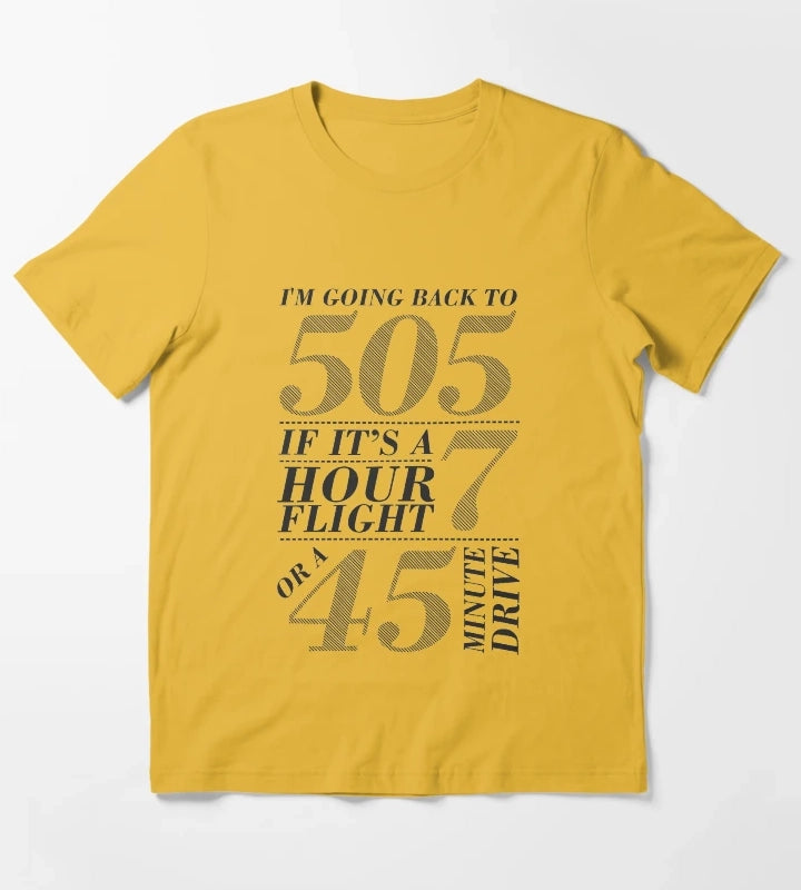 Im Going Back To 505 T-Shirt Yellow