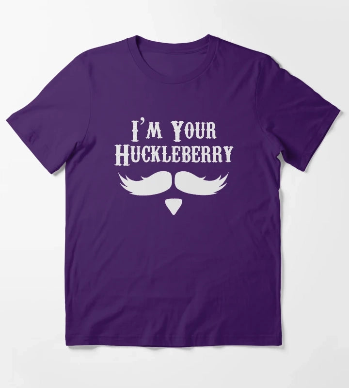 Im Your Huckleberry Just Say When Holliday Funny Tombstone Gag Gift Ideas T-Shirt Purple