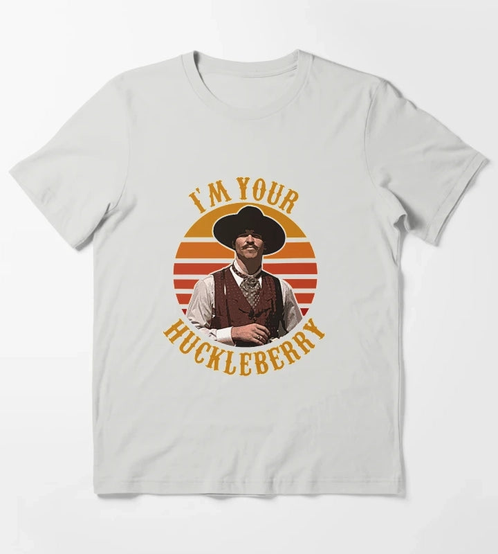 Im Your Huckleberry T-Shirt Light Grey