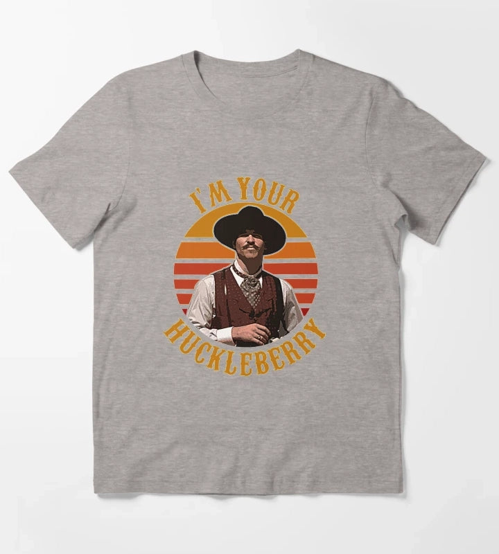 Im Your Huckleberry T-Shirt Heather Grey