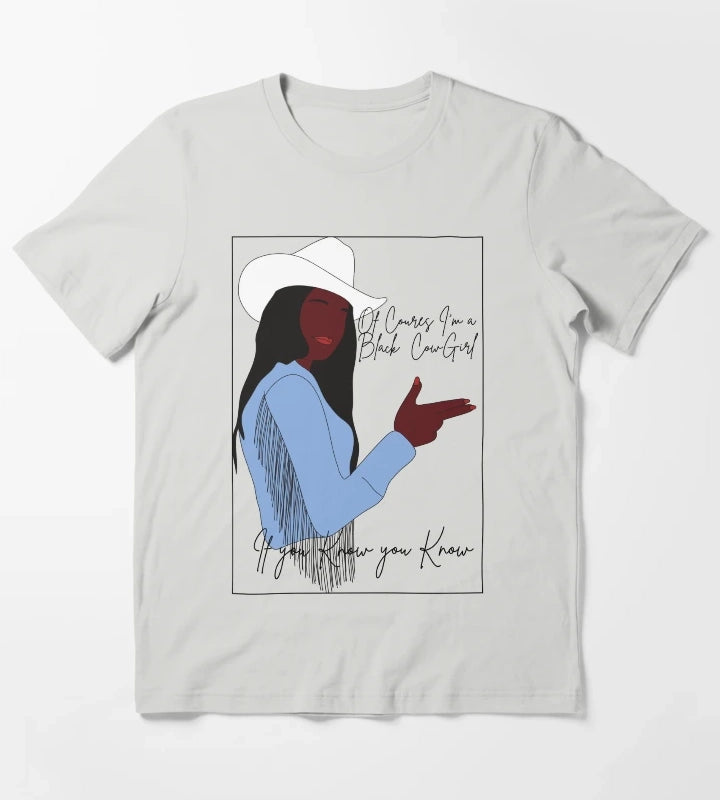 Im a Black Cowgirl T-Shirt Light Grey