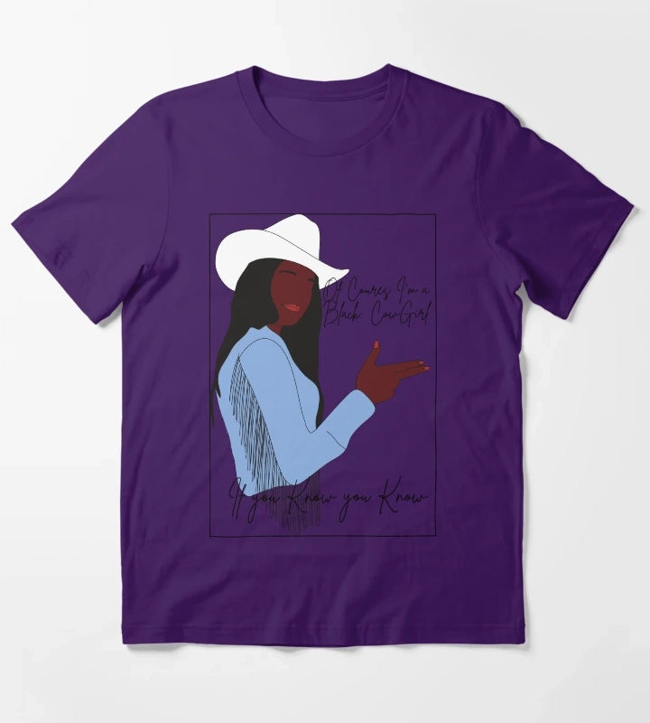 Im a Black Cowgirl T-Shirt Purple