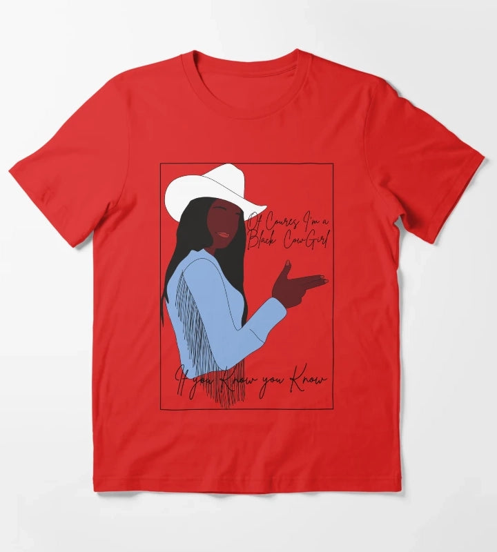 Im a Black Cowgirl T-Shirt Red
