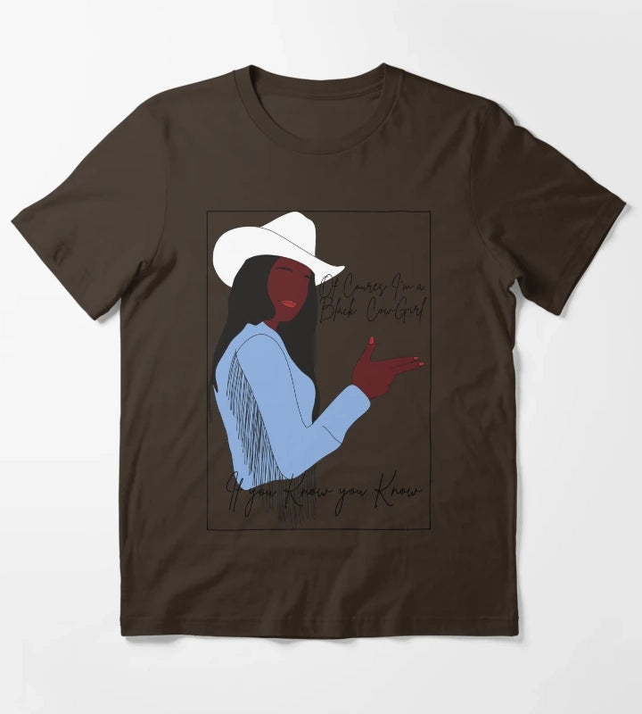 Im a Black Cowgirl T-Shirt Brown