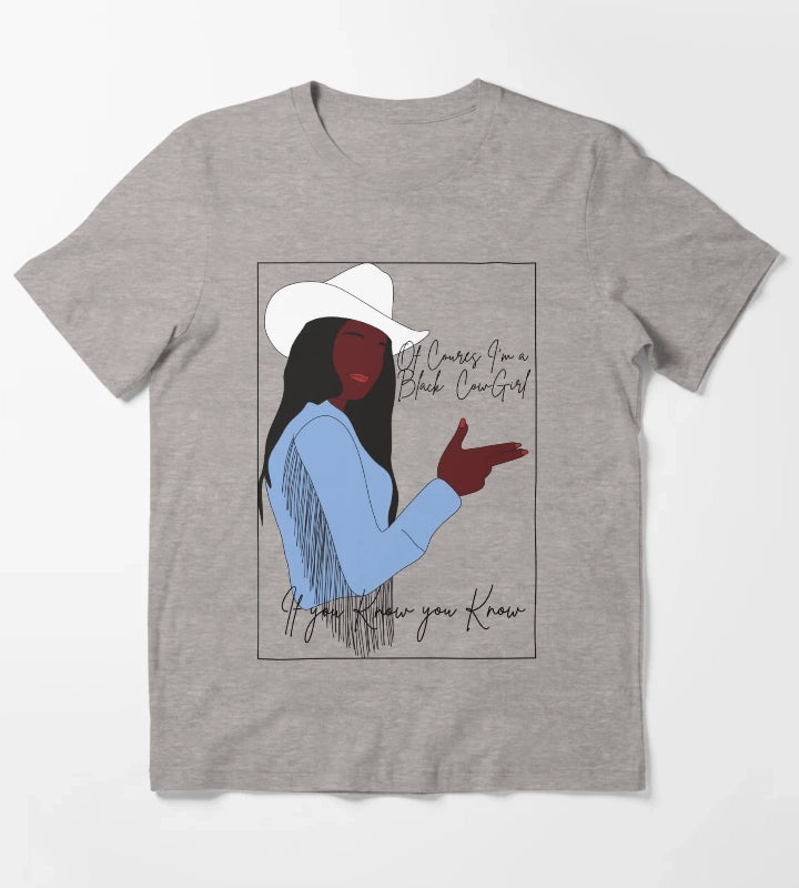 Im a Black Cowgirl T-Shirt Heather Grey
