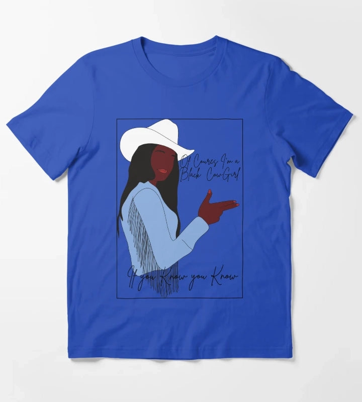 Im a Black Cowgirl T-Shirt Blue