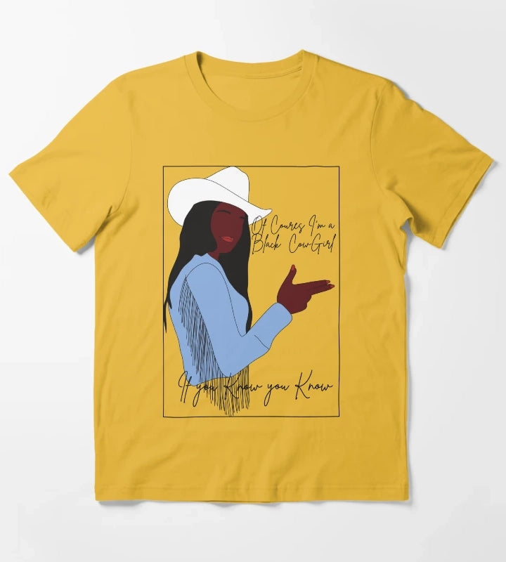 Im a Black Cowgirl T-Shirt Yellow