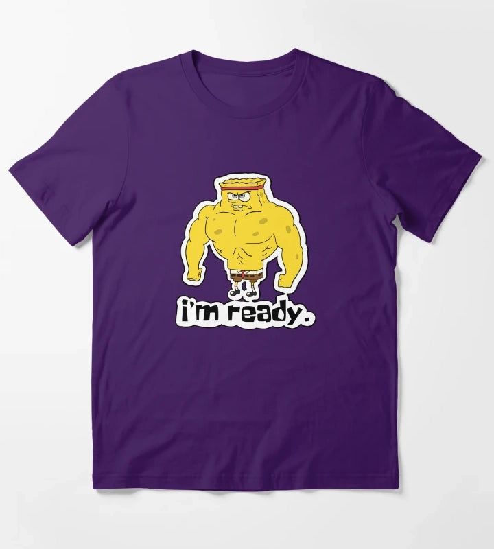 Im ready Buff Spongebob T-Shirt Purple