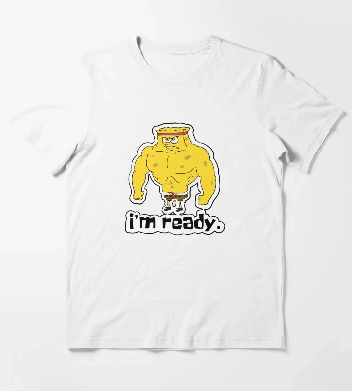 Im ready Buff Spongebob T-Shirt White