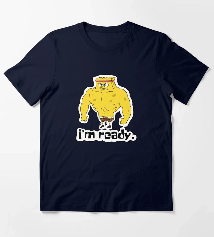 Im ready Buff Spongebob T-Shirt Navy