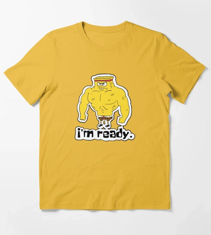 Im ready Buff Spongebob T-Shirt Yellow