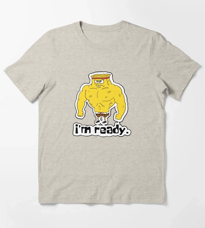 Im ready Buff Spongebob T-Shirt Cream
